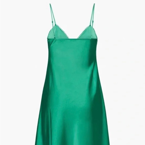 Aritzia Sunday Best Rae Dress - green midi slip spring summer dress - Picture 2 of 10